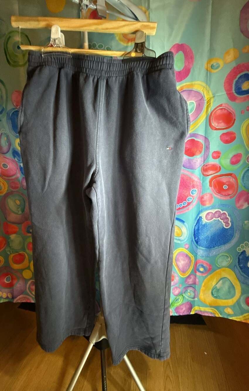 Tommy Hilfiger Men's Classic straight leg Drawstring Fleece Sweatpants XL